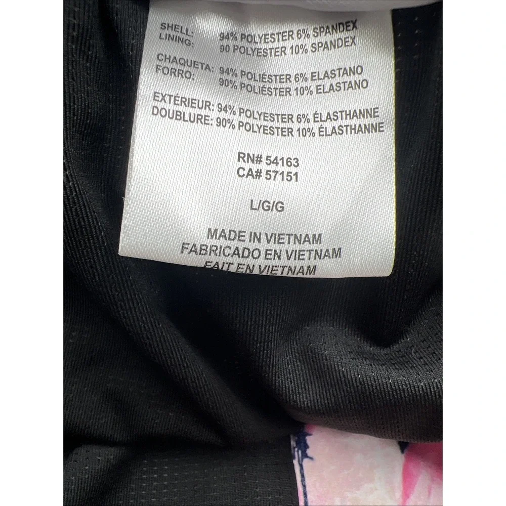 Calvin Klein Blue Floral Swim‎ Trunks Lined Quick Dry UPF 40+ Men's Size Large